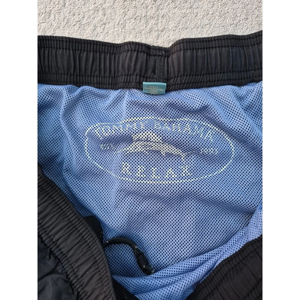 Tommy Bahama Relax Mens Black Swim Trunks Board Shorts Mesh Liner L 5in Inseam